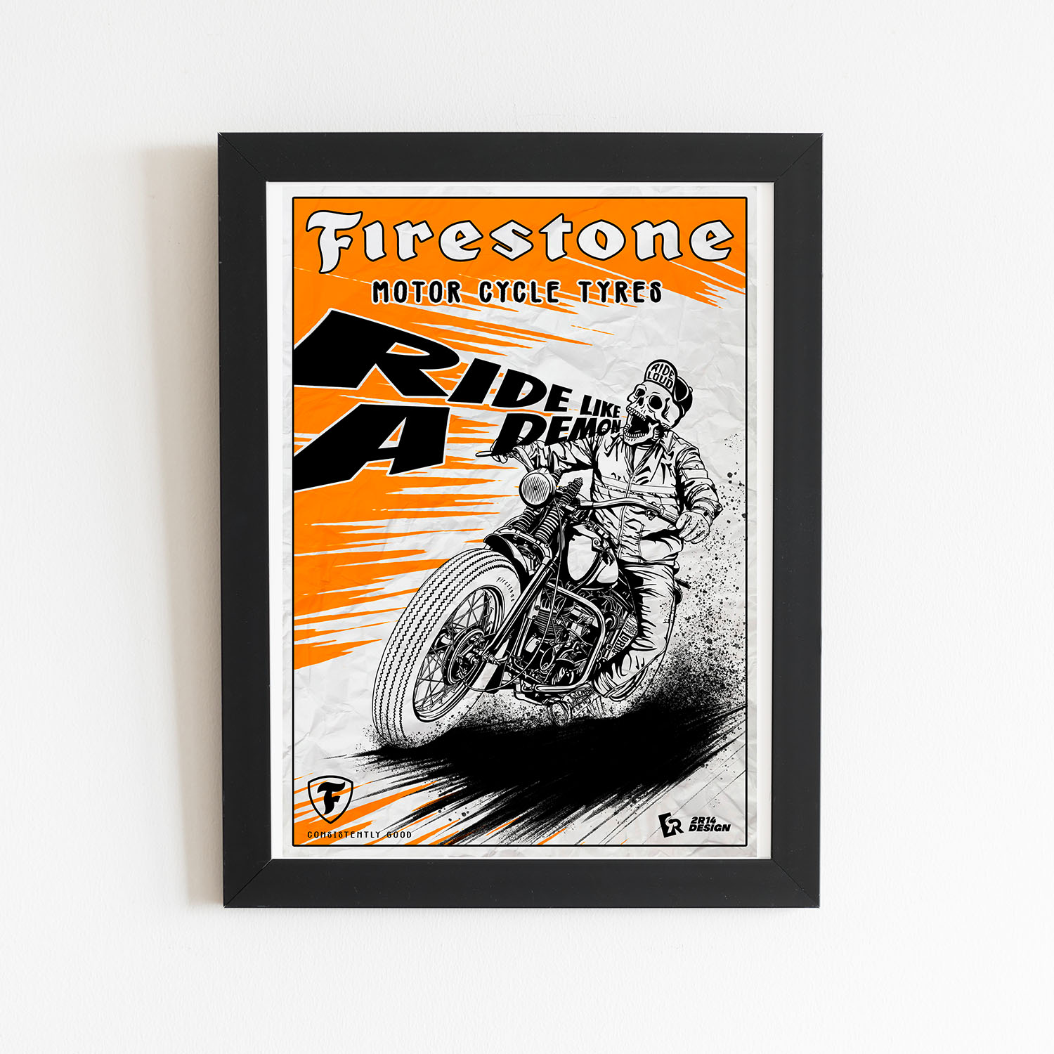 Affiche moto « Firestone » – Image 2