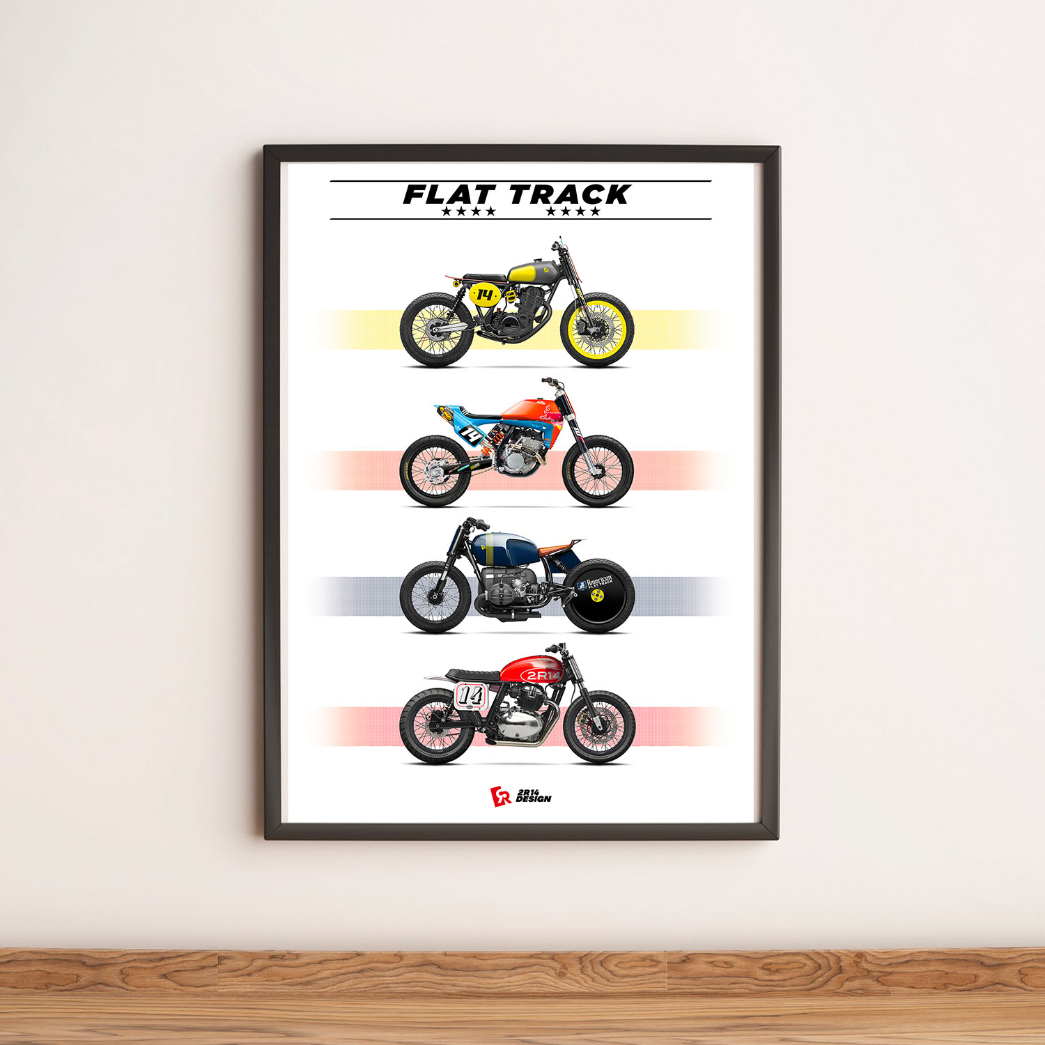 Affiche moto « Flat Track » - Image 2
