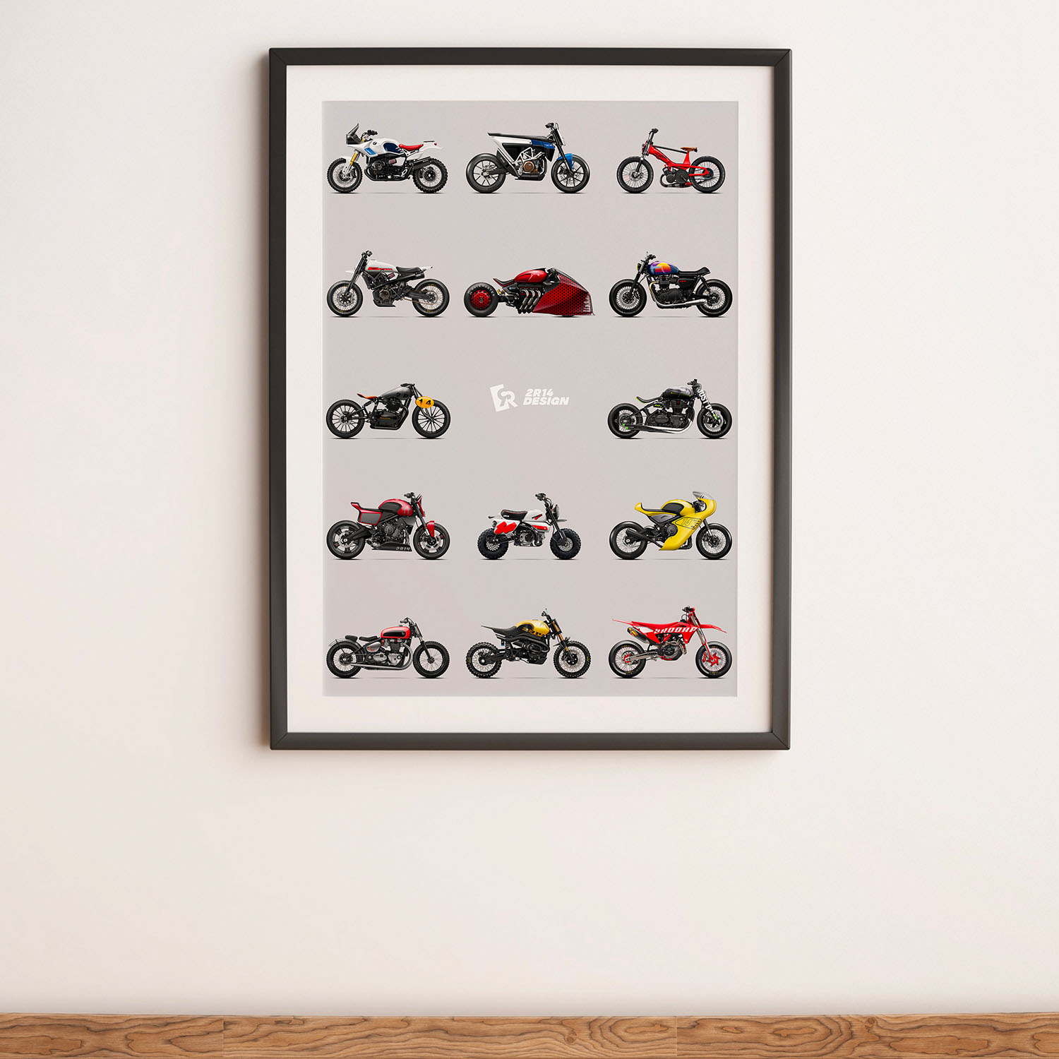 Affiche moto « Custom mix 2 » – Image 2
