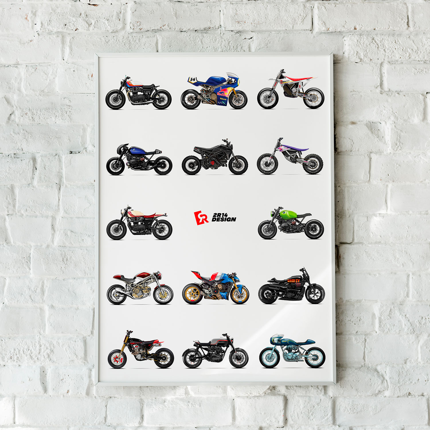 Affiche moto « Custom mix 3 » – Image 2