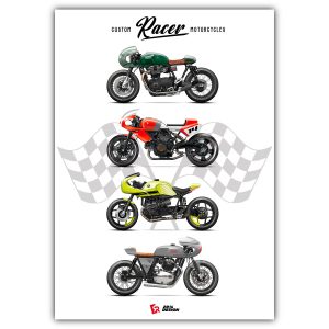Affiche moto « Racer »