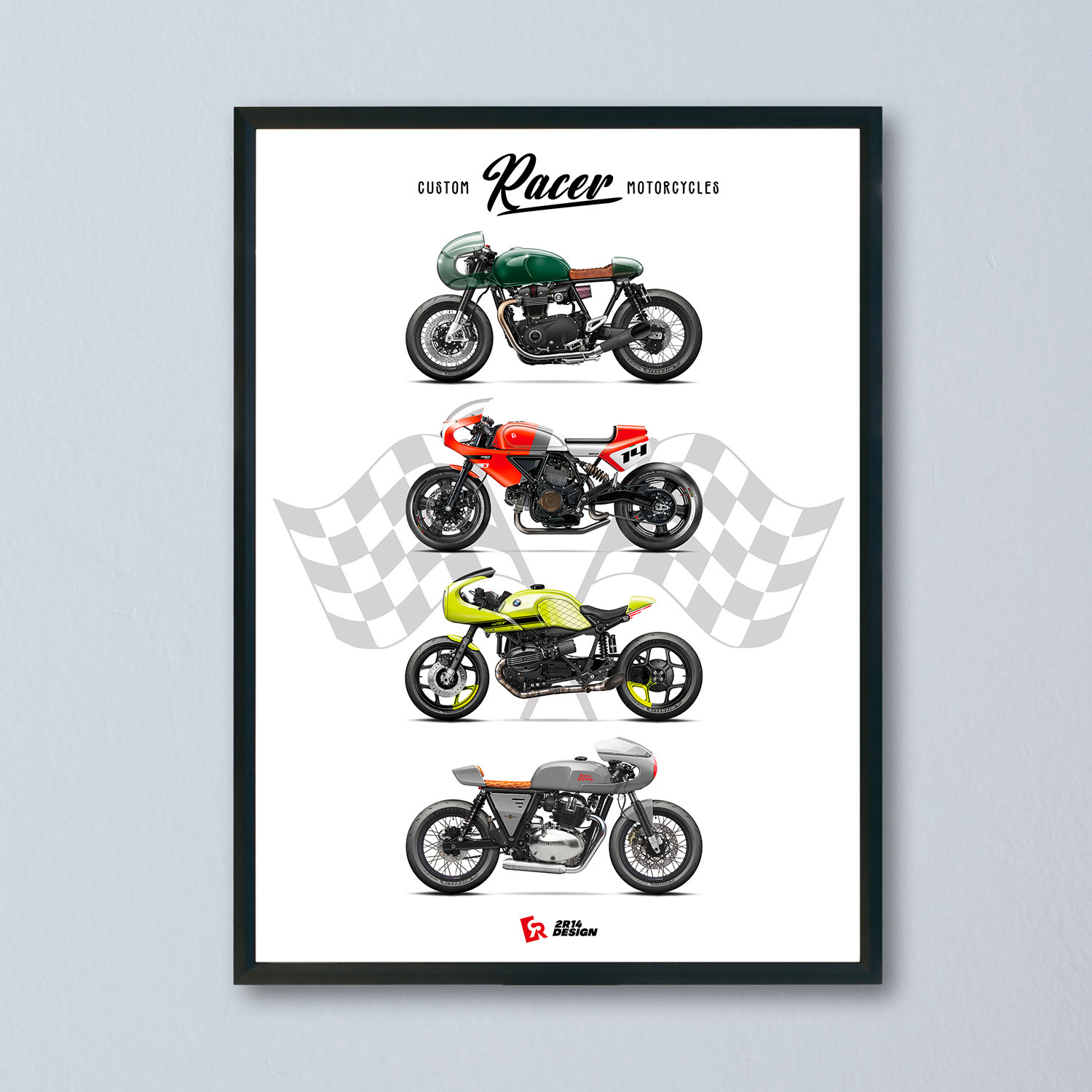 Affiche moto « Racer » – Image 2