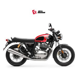 Autocollants de réservoir Royal Enfield Interceptor 650 avec liseret blanc